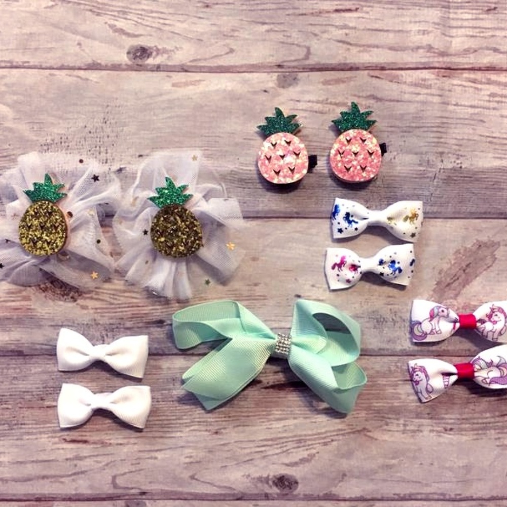 new PINEAPPPLE hair bows accessories